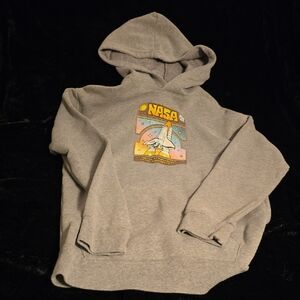Old Navy Gray Hooded NASA Sweatshirt
